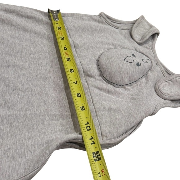 Nested Bean Gently Weighted Zen Sleepsack in Heathered Grey Unisex Size 6-24mo - Picture 8 of 9